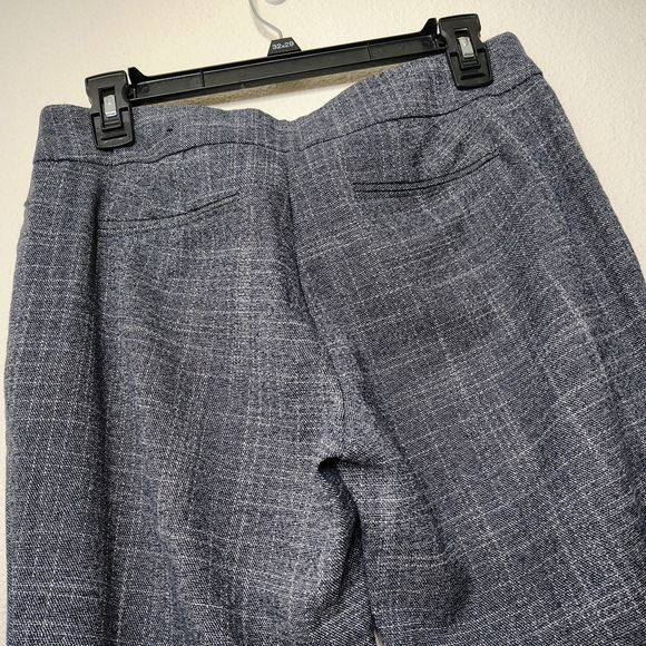 New York & Company Gray and White Stretch Trousers Pants Sz 6P - Picture 11 of 12